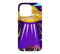 Drôle OVNI Vache Extraterrestre enlèvement Ciel Nocturne Coque pour iPhone 15 Pro Max
