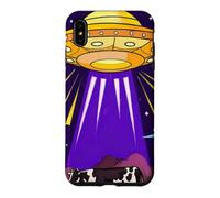 Drôle OVNI Vache Extraterrestre enlèvement Ciel Nocturne Coque pour iPhone XS Max