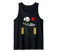 Drôle Panda Surf Dire Japonais Vague Meme Humour Japon Débardeur