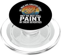 Drôle Papa 70e Anniversaire Fête des Pères Artiste Peintre PopSockets PopGrip pour MagSafe