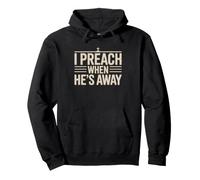 Drole Pasteur Associe Predication Dimanche Eglise Humour Sweat à Capuche