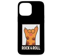 Drôle Patte de Chat Rock and Roll Amateur de Musique Maman Papa Enfants Coque pour iPhone 13 Pro Max