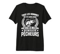 Drôle Pêcheurtee Seuls Les Meilleurs sont Devenus Pêcheurs T-Shirt Haut de Gamme