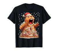 Drôle Père Noël Capybara Biscuits en Pain d'épices Animaux de Noël T-Shirt