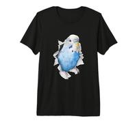 Drôle Perruches Oiseaux Drôle T-Shirt Haut de Gamme