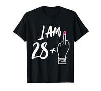 Drôle personnalisé 28 plu 1 = Fabulous 29 Queen Humour Bday T-Shirt