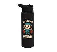 Drôle Phlébotomie Vampire Pun Infirmière Veinpire Phlébotomistes Stainless Steel Insulated Water Bottle