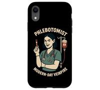 Drôle Phlébotomiste infirmière Vampire Sang Humour veine Blague Coque pour iPhone XR