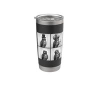 Drôle Photomaton Fête Costume Épervier Gobelet isotherme en acier inoxydable double paroi