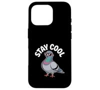Drôle Pigeon Stay Cool Lunettes De Soleil Cartoon Vector Coque pour iPhone 16 Pro