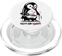 Drôle Pingouin Flight or Fight Meme Humour Silly PopSockets PopGrip pour MagSafe