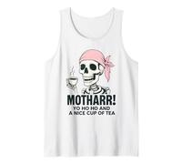 Drôle Pirate Maman Mère Maman Boire du Th Débardeur