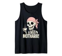 Drôle Pirate Maman Mère Maman Boire du Th Débardeur