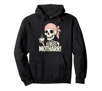Drôle Pirate Maman Mère Maman Boire du Th Sweat à Capuche