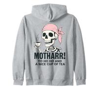 Drôle Pirate Maman Mère Maman Boire du Th Sweat à Capuche