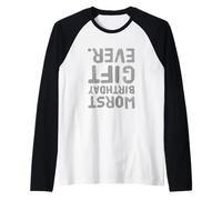 Drôle pire cadeau d'anniversaire jamais drôle pire anniversaire Manche Raglan