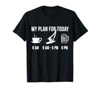Drôle Planche à voile Planche à voile Sport Plan For Today T-Shirt