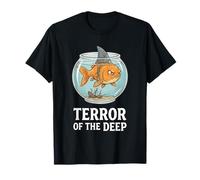 Drôle Poisson Rouge aileron de Requin Terreur des Profondeurs T-Shirt