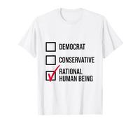 Drôle Politique Libertaire Junki Rational Humain Être électeur T-Shirt