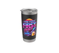 Drôle première image de moi Synthwave Biology Humour adulte Gobelet isotherme en acier inoxydable double paroi