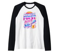 Drôle première Image de Moi Synthwave Biology Humour Adulte Manche Raglan