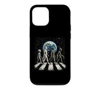 Drôle Quatre espèces extraterrestres OVNI Divulgation Cosmique Space Walk Coque pour iPhone 12/12 Pro