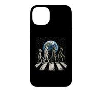 Drôle Quatre espèces extraterrestres OVNI Divulgation Cosmique Space Walk Coque pour iPhone 13