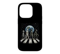Drôle Quatre espèces extraterrestres OVNI Divulgation Cosmique Space Walk Coque pour iPhone 14 Pro