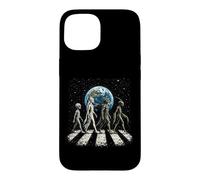 Drôle Quatre espèces extraterrestres OVNI Divulgation Cosmique Space Walk Coque pour iPhone 15