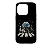 Drôle Quatre espèces extraterrestres OVNI Divulgation Cosmique Space Walk Coque pour iPhone 15 Pro