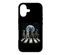 Drôle Quatre espèces extraterrestres OVNI Divulgation Cosmique Space Walk Coque pour iPhone 17