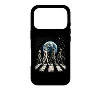Drôle Quatre espèces extraterrestres OVNI Divulgation Cosmique Space Walk Coque pour iPhone 17 Pro