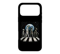 Drôle Quatre espèces extraterrestres OVNI Divulgation Cosmique Space Walk Coque pour iPhone 17 Pro Max