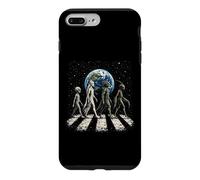 Drôle Quatre espèces extraterrestres OVNI Divulgation Cosmique Space Walk Coque pour iPhone 7 Plus/8 Plus