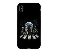 Drôle Quatre espèces extraterrestres OVNI Divulgation Cosmique Space Walk Coque pour iPhone XS Max