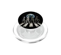 Drôle Quatre espèces extraterrestres OVNI Divulgation Cosmique Space Walk PopSockets PopGrip pour MagSafe