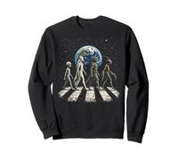 Drôle Quatre espèces extraterrestres OVNI Divulgation Cosmique Space Walk Sweatshirt