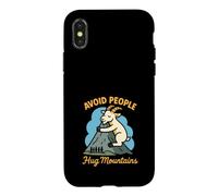 Drôle Randonnée Montagne Chèvre Introverti Plein Air Humour Solitude Coque pour iPhone X/XS