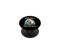 Drôle Randonnée Montagne Chèvre Introverti Plein Air Humour Solitude PopSockets PopGrip Adhésif
