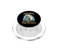 Drôle Randonnée Montagne Chèvre Introverti Plein Air Humour Solitude PopSockets PopGrip pour MagSafe