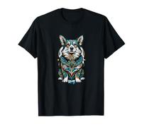 Drôle Regal Corgi Géométrie Sacrée Dicton T-Shirt