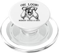 Drôle, Regarde, Personne ne Donne Un sht, Hommes PopSockets PopGrip pour MagSafe