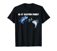 Drôle Requin sans Gluten Plage Humour océan prédateur Sarcasme T-Shirt