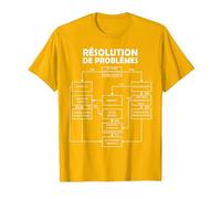 Drôle Résolution de Problèmes Adolescents Subterfuge Garçons T-Shirt, Homme, Doré Vif, 3XL