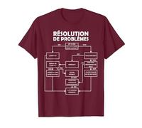 Drôle Résolution de Problèmes Adolescents Subterfuge Garçons T-Shirt, Homme, Marron, XL