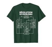 Drôle Résolution de Problèmes Adolescents Subterfuge Garçons T-Shirt, Homme, Vert Forêt, 3XL