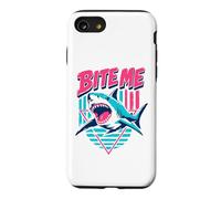Drôle rétro années 80 Bite Me Shark Coque pour iPhone SE (2020) / 7/8