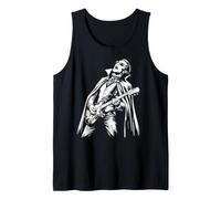 Drôle rétro Dracula Jouant de la Guitare Débardeur