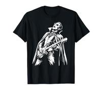 Drôle rétro Dracula Jouant de la Guitare T-Shirt