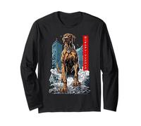 Drôle Rhodesian Ridgeback Chien Kaiju Monstre Japonais Manche Longue